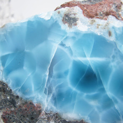 ラリマー　原石　【送料込】　LMRG031　ドミニカ共和国の鉱山から　larimar 6枚目の画像