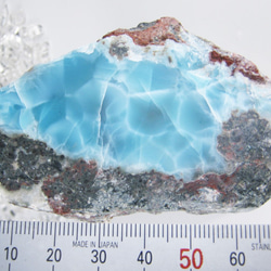 ラリマー　原石　【送料込】　LMRG031　ドミニカ共和国の鉱山から　larimar 7枚目の画像