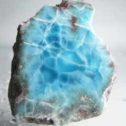 ラリマー　原石　【送料込】　LMRG034　ドミニカ共和国の鉱山から　larimar 2枚目の画像