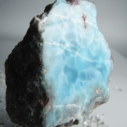 ラリマー　原石　【送料込】　LMRG034　ドミニカ共和国の鉱山から　larimar 3枚目の画像