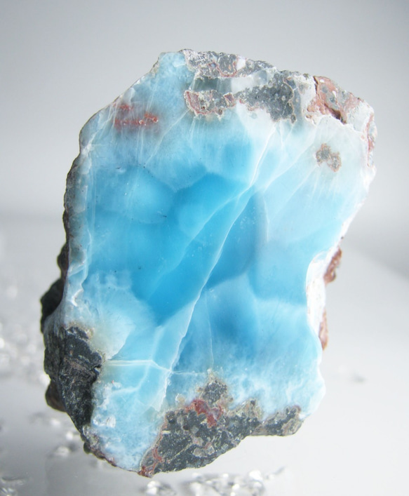 ラリマー　原石　【送料込】　LMRG033　ドミニカ共和国の鉱山から　larimar 7枚目の画像