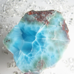 ラリマー　原石　【送料込】　LMRG036　ドミニカ共和国の鉱山から　larimar 2枚目の画像