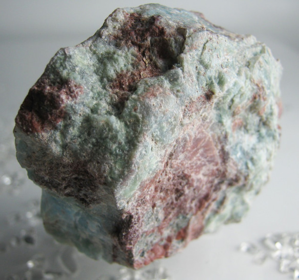 ラリマー　原石　【送料込】　LMRG036　ドミニカ共和国の鉱山から　larimar 4枚目の画像
