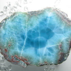 ラリマー　原石　【送料込】　LMRG039　ドミニカ共和国の鉱山から　larimar 4枚目の画像