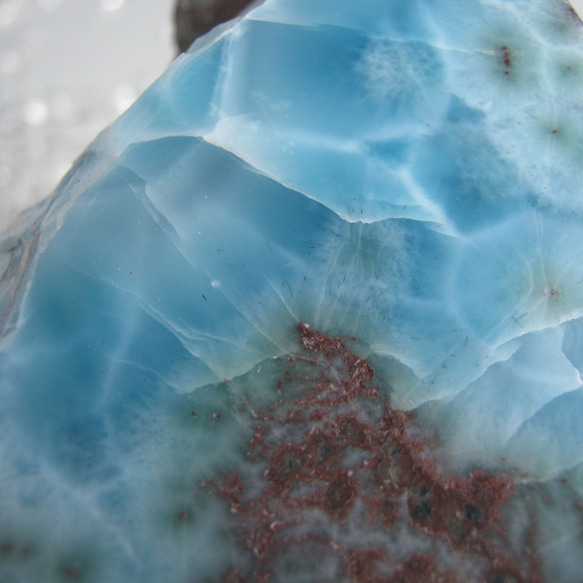 ラリマー　原石　【送料込】　LMRG046 ドミニカ共和国の鉱山から　larimar 2枚目の画像