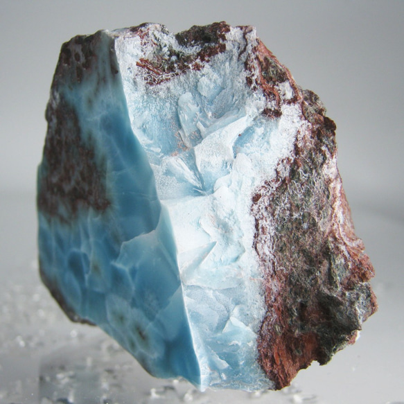ラリマー　原石　【送料込】　LMRG046 ドミニカ共和国の鉱山から　larimar 4枚目の画像