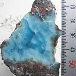 ラリマー　原石　【送料込】　LMRG047 ドミニカ共和国の鉱山から　larimar 7枚目の画像
