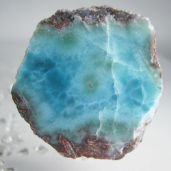 ラリマー　原石　【送料込】　LMRG051 ドミニカ共和国の鉱山から　larimar 4枚目の画像