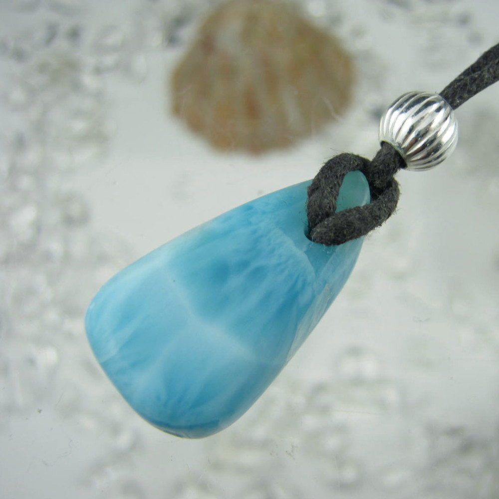 イルカのいる海  naked123 ラリマー  ペンダント simple【送料無料】いるか ドルフィン