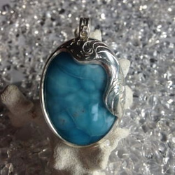 momo出品。極美！！ラリマー ペンダント ヒーリング 海 癒し イルカ momo出品。極美！！ラリマー ペンダント ヒーリング 海 癒し イルカ