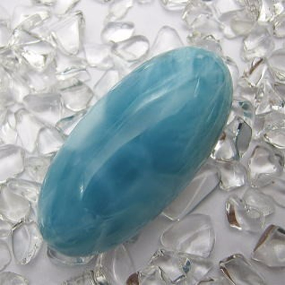 ラリマー　ルース　[送料込]　SE969　ドミニカ共和国から　larimar　直輸入 5枚目の画像