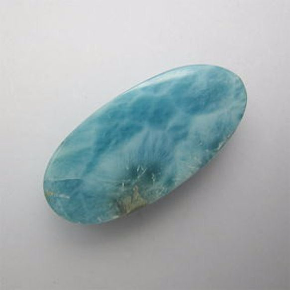 ラリマー　ルース　[送料込]　SE969　ドミニカ共和国から　larimar　直輸入 9枚目の画像