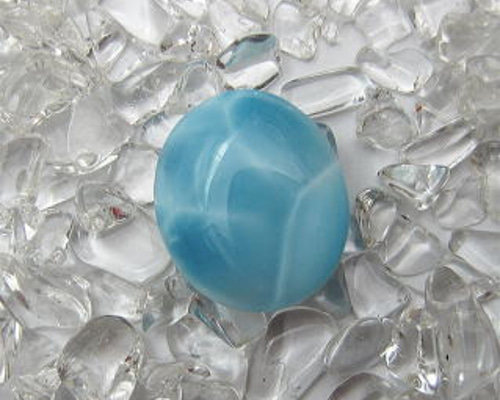 ラリマー　ルーススラブ 透け感優秀☆ラリマー ルース s404 天然石 Funky garuda stone