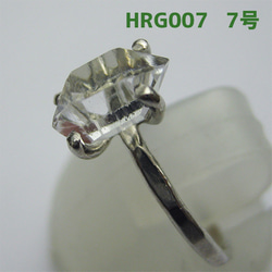 ハーキマー水晶  リング　７号【送料込】NYの鉱山オーナーから買ってます HRG007 herkimer　ring 2枚目の画像