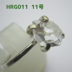 ハーキマー水晶  リング　11号【送料込】NYの鉱山オーナーから買ってます HRG011 herkimer　ring 3枚目の画像