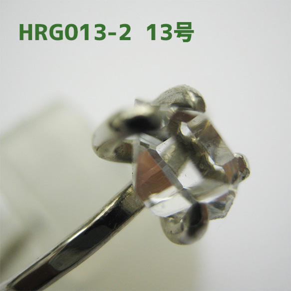 ハーキマー水晶  リング　13号【送料込】NYの鉱山オーナーから買ってます HRG013-2 herkimer　ring 2枚目の画像