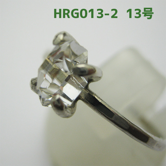 ハーキマー水晶  リング　13号【送料込】NYの鉱山オーナーから買ってます HRG013-2 herkimer　ring 3枚目の画像