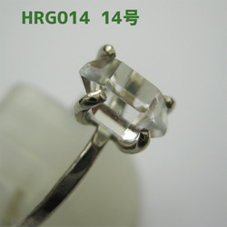 ハーキマー水晶  リング　14号【送料込】NYの鉱山オーナーから買ってます HRG014 herkimer　ring 3枚目の画像