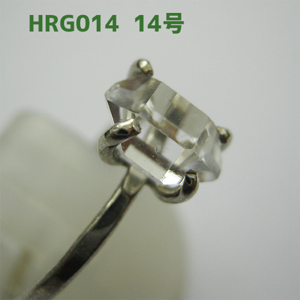 ハーキマー水晶  リング　14号【送料込】NYの鉱山オーナーから買ってます HRG014 herkimer　ring 3枚目の画像