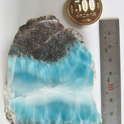 ラリマー　原石　【送料込】　LMRG003　ドミニカ共和国の鉱山から　larimar 6枚目の画像