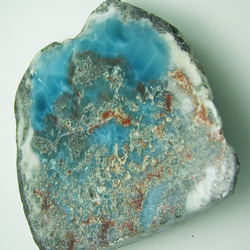 ラリマー　原石　【送料込】　LMRG005　ドミニカ共和国の鉱山から　larimar 2枚目の画像