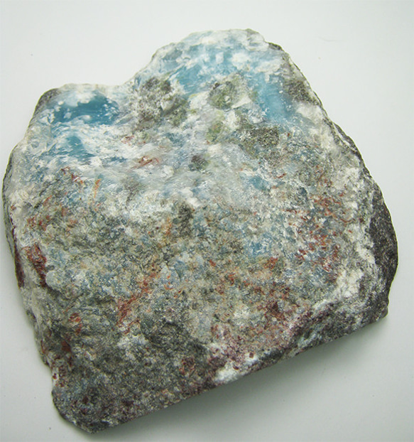 ラリマー　原石　【送料込】　LMRG005　ドミニカ共和国の鉱山から　larimar 3枚目の画像