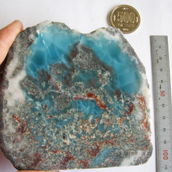 ラリマー　原石　【送料込】　LMRG005　ドミニカ共和国の鉱山から　larimar 6枚目の画像