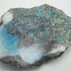 ラリマー　原石　【送料込】　LMRG006　ドミニカ共和国の鉱山から　larimar 1枚目の画像