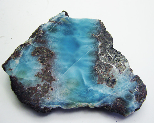 ラリマー　プレート　ドミニカ共和国　ラリマー原石 ラリマー 原石 【送料込】 LMRG013 ドミニカ共和国の鉱山から larimar