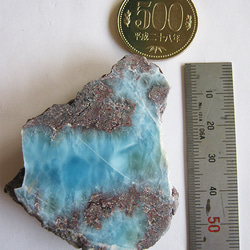 ラリマー　原石　【送料込】　LMRG013　ドミニカ共和国の鉱山から　larimar　直輸入 5枚目の画像