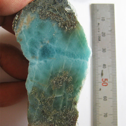 ラリマー　原石　【送料込】　LMRG018　ドミニカ共和国の鉱山から　larimar　直輸入 5枚目の画像