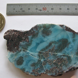 ラリマー　原石　【送料込】　LMRG028　ドミニカ共和国の鉱山から　larimar　 5枚目の画像