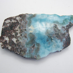 ラリマー　原石　【送料込】　LMRG029　ドミニカ共和国の鉱山から　larimar 1枚目の画像