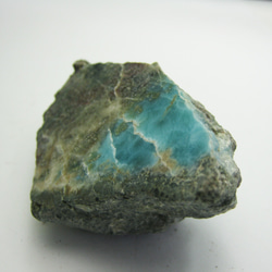 ラリマー　原石　【送料込】　LMRG033　ドミニカ共和国の鉱山から　larimar　直輸入 3枚目の画像