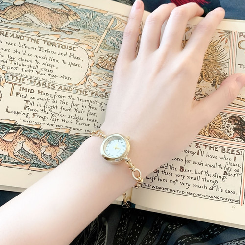 Bridgit:チェーンのシンプルブレスレットウォッチ LI102 腕時計 Bridgit:チェーンのシンプルブレスレットウォッチ LI102 腕時計