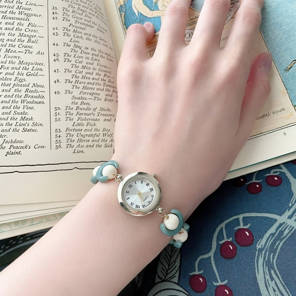 泡泡：亞克力串珠手鍊手錶 LI140 第3張的照片