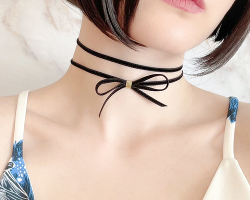Dior ベルベットチョーカー チョーカー×Diorなんて、私の好きしかつまってない！夏は白Tに