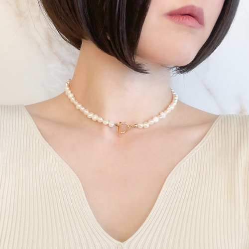 本物高級嗜好の方に是非真珠のチョーカーネックレスです セレブカジュアルパールチョーカー 】越物アコヤ本真珠7.5mmUP・SV925