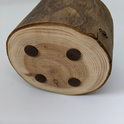 木のキャンダルホルダー・シンプル・ナチュラル 2枚目の画像