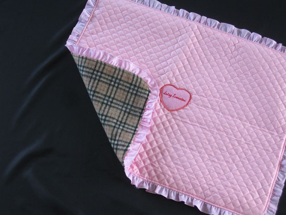 Daisy　Lorraine　カフェマット　ウール混　６４センチ×５２センチ　ピンク 5枚目の画像