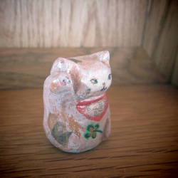 木彫り招き猫 3枚目の画像