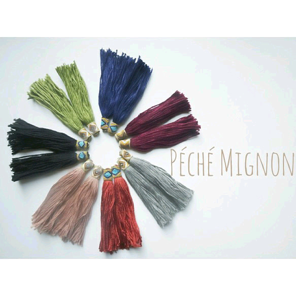 Tirolean tassel pierced earrings✡｡:* 1枚目の画像