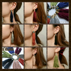 Tirolean tassel pierced earrings✡｡:* 4枚目の画像