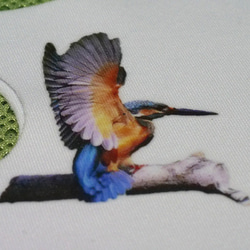 野鳥マスク　その７（カワセミ） 2枚目の画像
