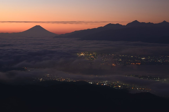 A4 写真　プリント　高ボッチからの富士山 1枚目の画像