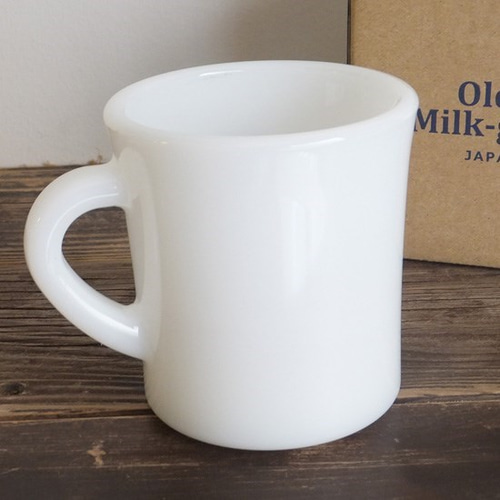ミルクガラス アメリカンオールドダイナーマグ ミルクホワイト