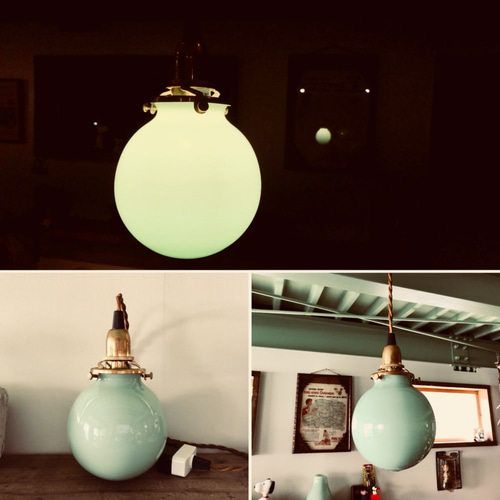 ミルクガラスのアップライト オールドパイレックス｜pyrex｜オールドタウンブルー｜バタージャー