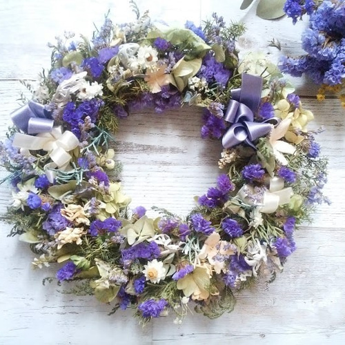 スターチスのドライフラワーリース！Atelier Kouan リース kouan