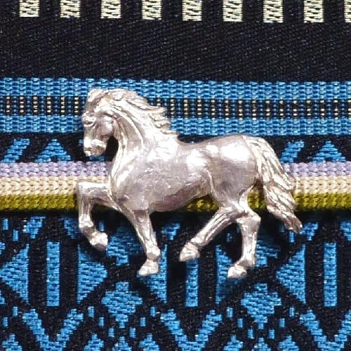 Silver950 馬ブローチ・帯留【オーダー】 帯留め Fuku~ふく Silver950 馬ブローチ・帯留【オーダー】 帯留め Fuku~ふく