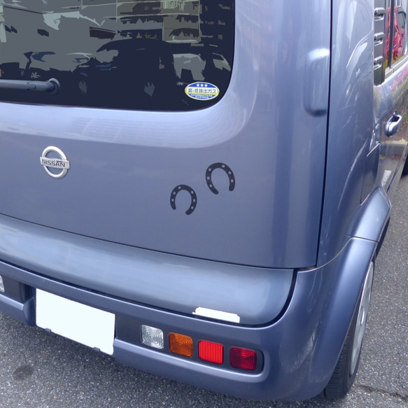 車用ステッカー　蹄鉄 1枚目の画像